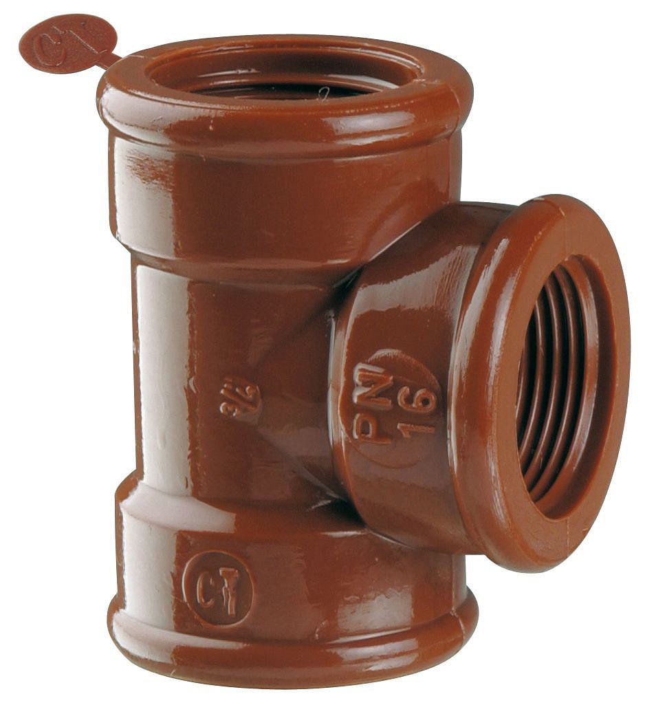 Tee Polipropileno 1" Marrón Amanco
