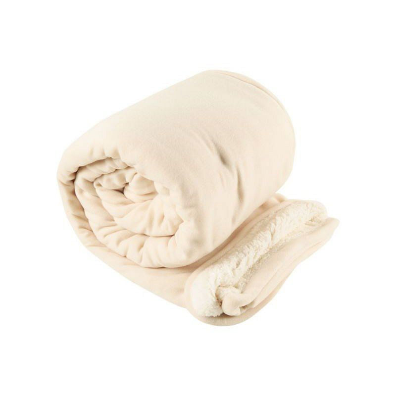 Frazada Polar-Sherpa Kp Ecru Tt