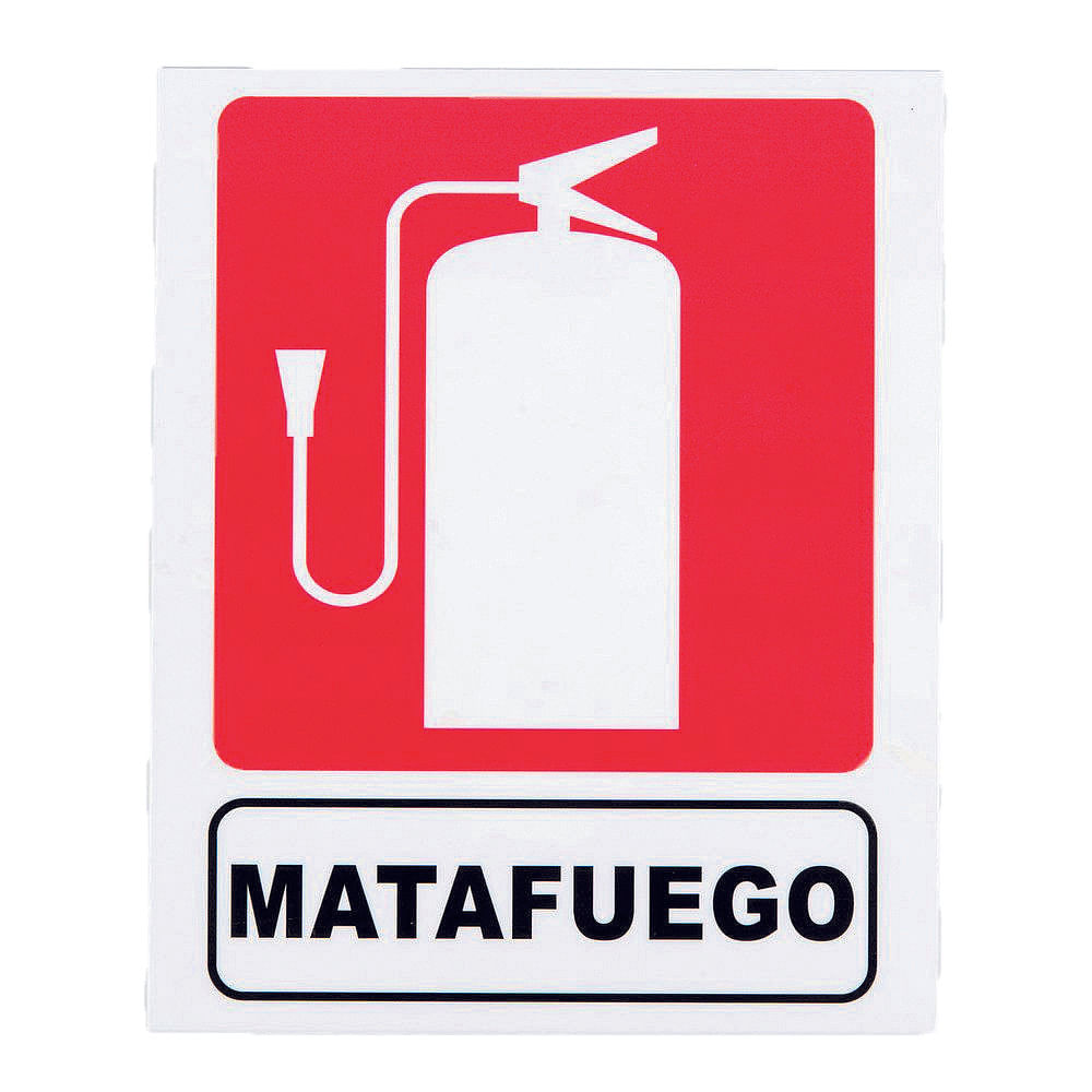 Cartel Señalización Matafuego 25x35 Cm Randon