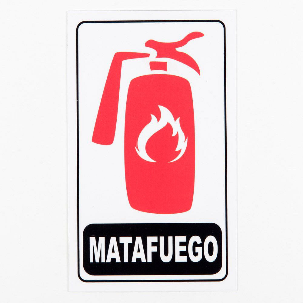 Cartel Señalización Matafuegos 15x25 Cm Randon