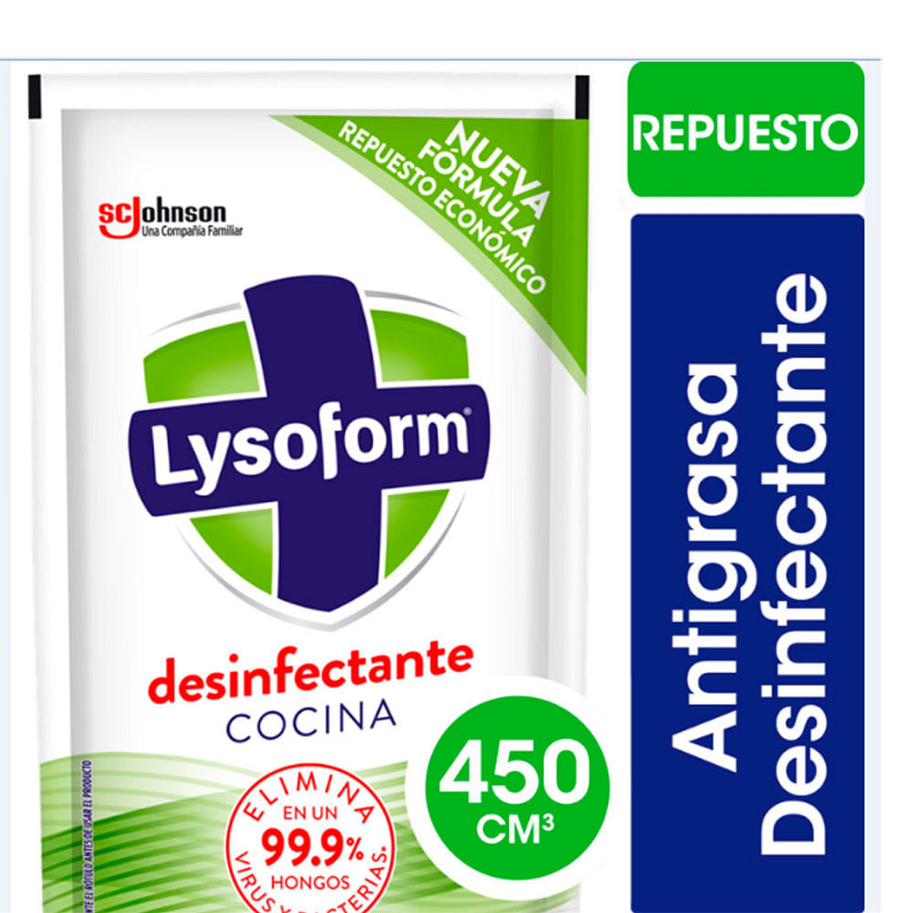 Limpiador Liquido Lysoform Antigrasa Acc Tot Dp 500Cc