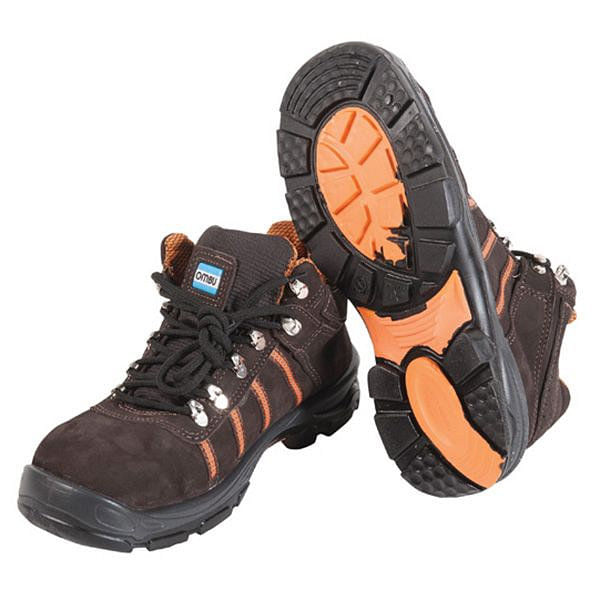 Botín de Seguridad Cuero Talle 39 Marrón Krypton Ombú Easy