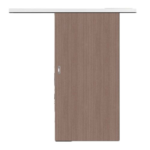 Puerta Corrediza 93x200 Cm Tablero Melamínico Teca Limo Proteus
