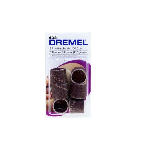 Tubos de Lija para Madera 432 1/2" 120 Grs 6 Un Dremel
