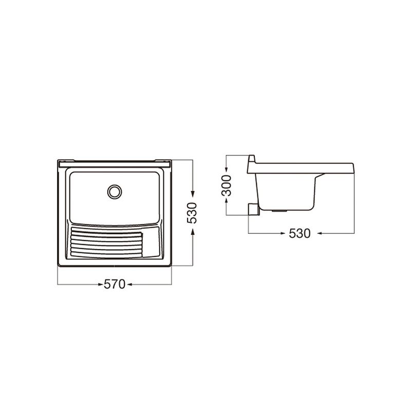 Pileta Para Lavadero LP010 B Ferrum - Easy