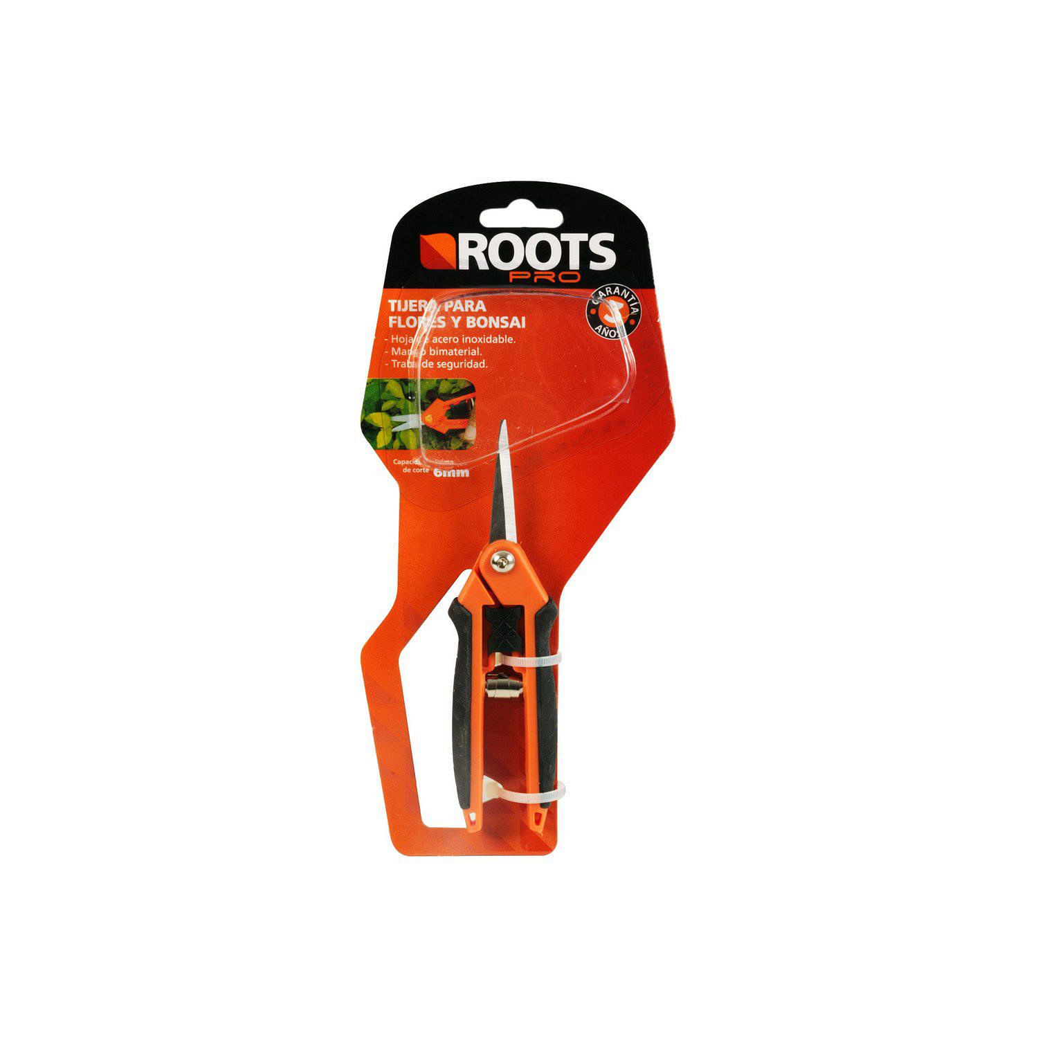 Tijera para Podar Acero Inoxidable 16 Cm Roots - Easy