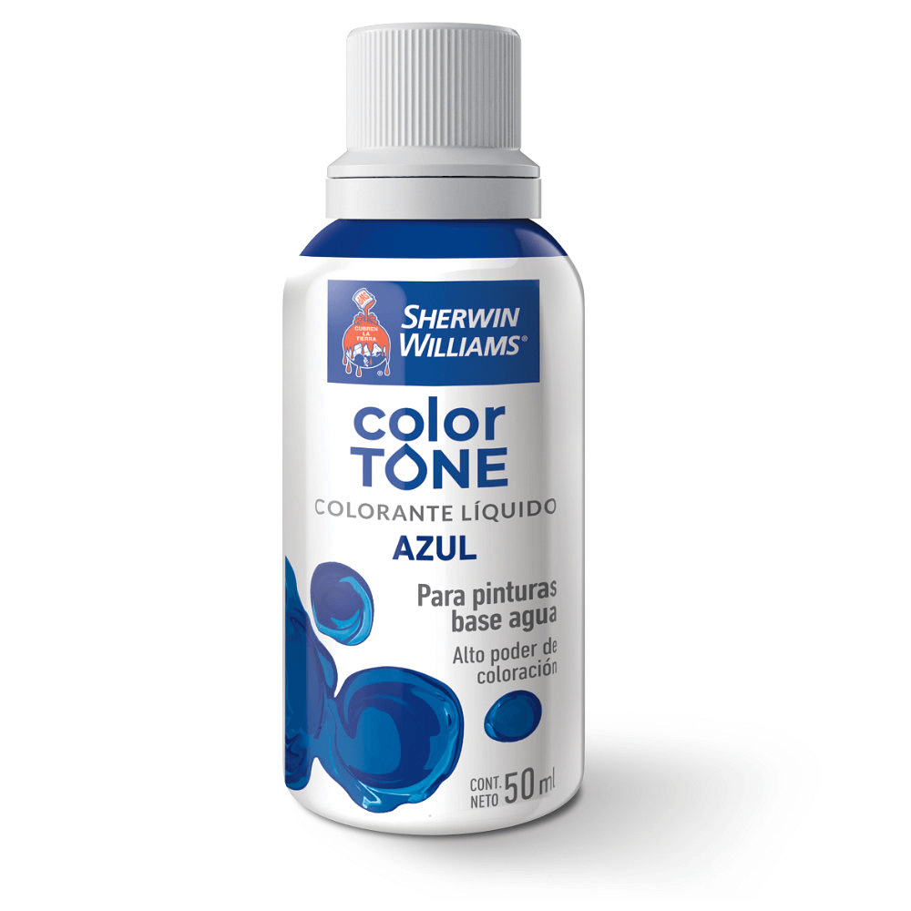 Colorante Líquido Azul 50 Ml Para Pinturas Base Agua Sherwin Williams