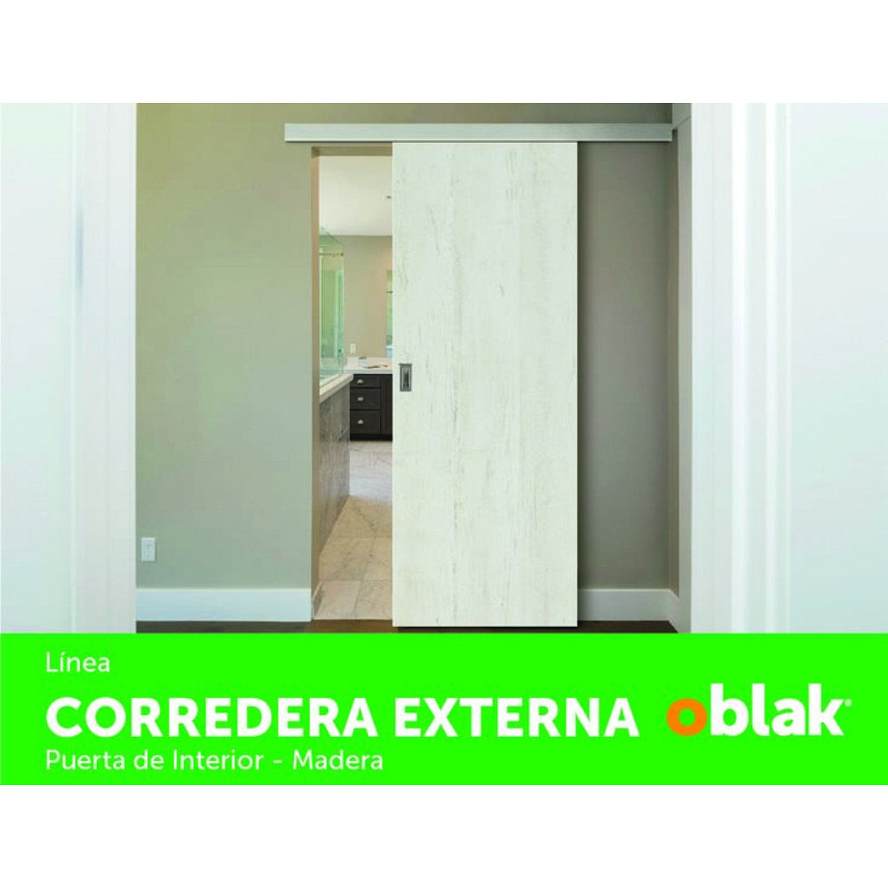 Puerta Oblak Corrediza Colgante 90Cm Con Kit Herraje - Easy