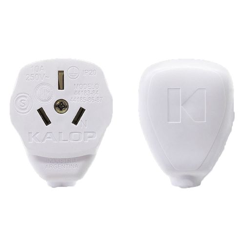 Ficha Hembra Salida Lateral Blanco 10 A Kalop