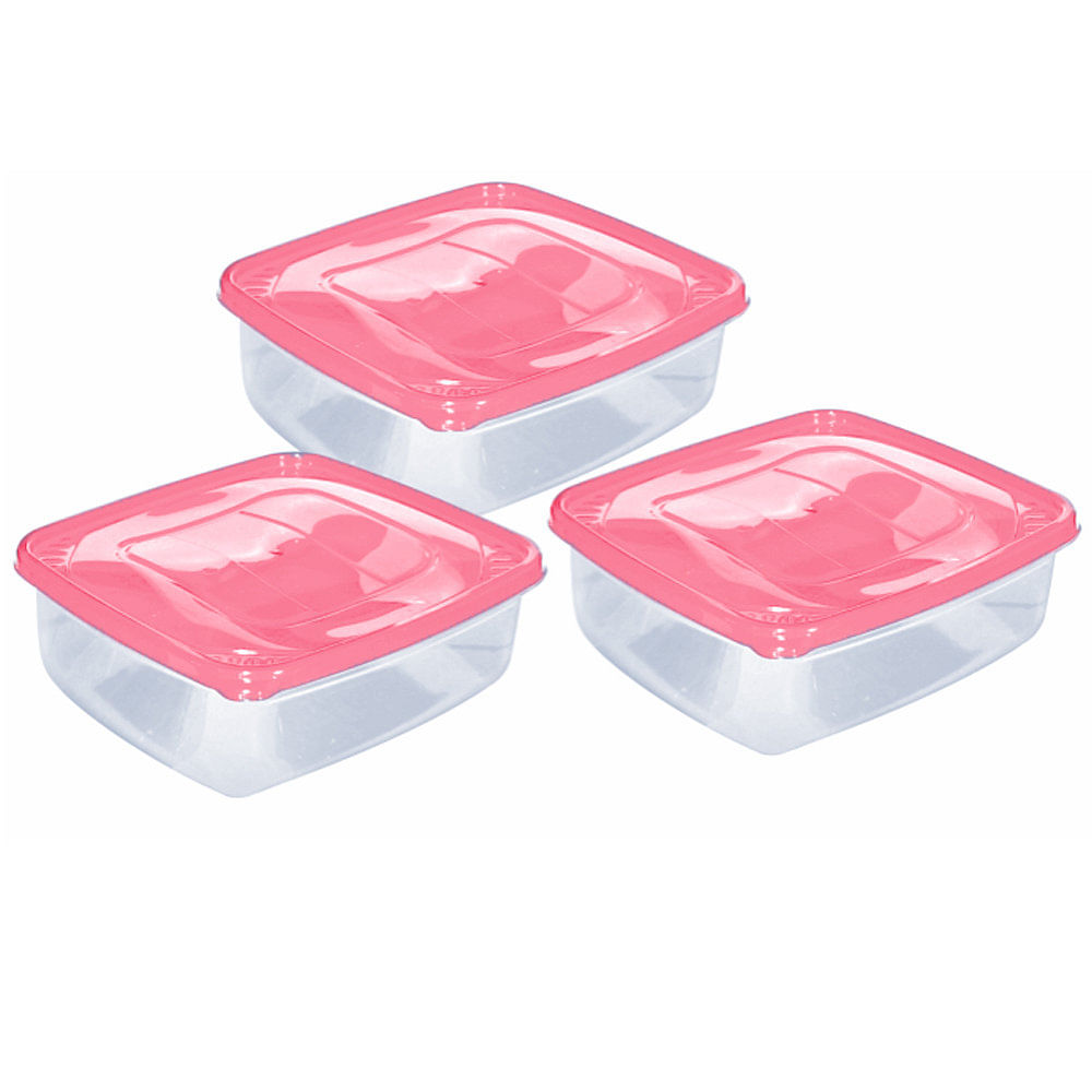 Set X3 Hermeticos Cuadrado 4250 Ml Sao Bernardo