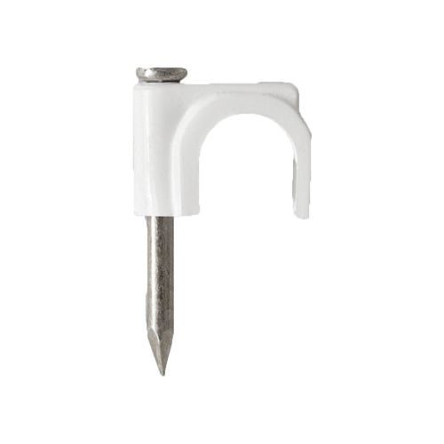 Grampa para Coaxil RG6 Blanco x 50 Un Kalop