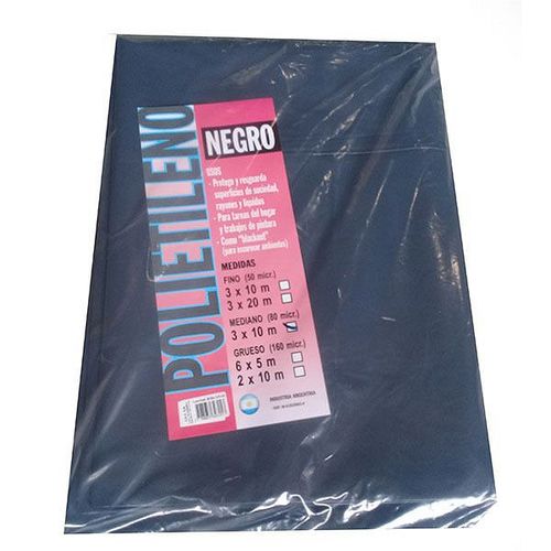 Polietileno Precortado Negro 3x10 Mts CEC