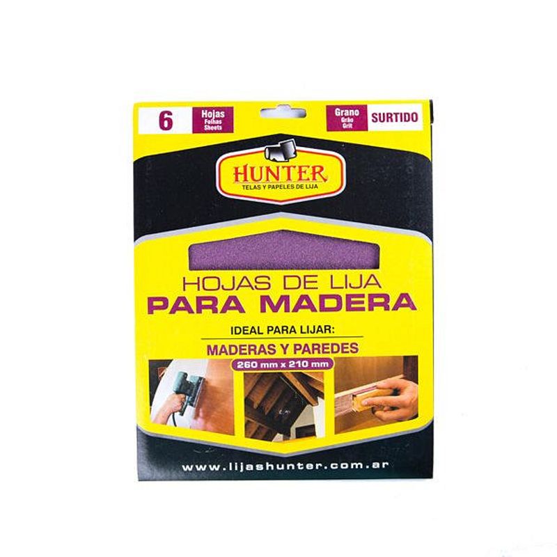 LIJA PARA MADERA VARIOS GRAMAJES de SuInPlas