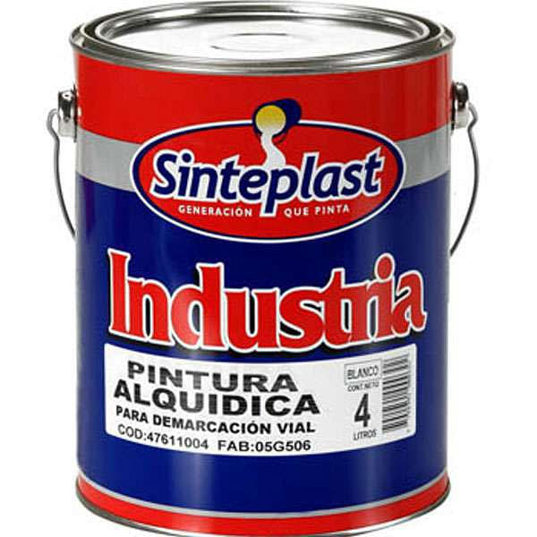 Pintura para Pisos Vial Amarillo Satinado 4 Lts Sinteplast