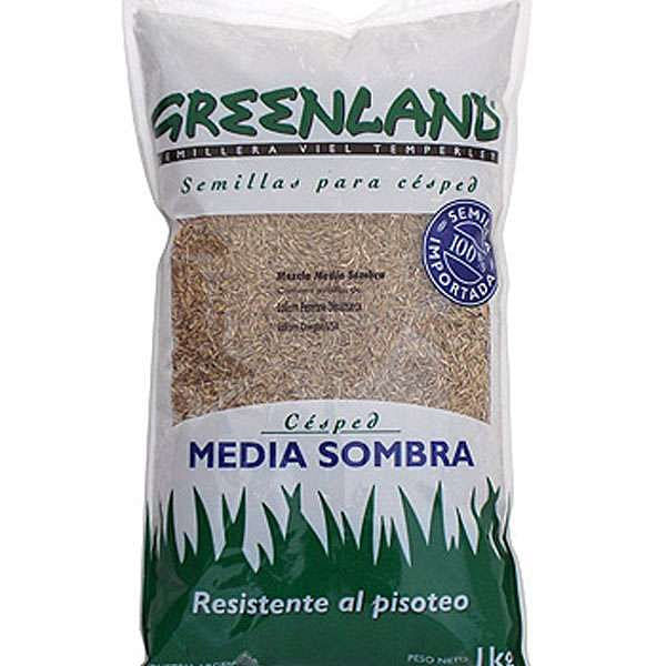 Semillas para Cesped Media Sombra 6 Lts Greenland