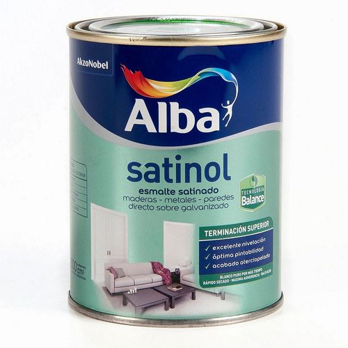 Esmalte Satinol Blanco Satinado 500 Ml Alba