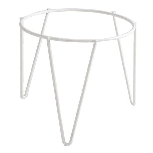 Porta Macetas Hierro 60 Cm Blanco Redondo Don Emilio
