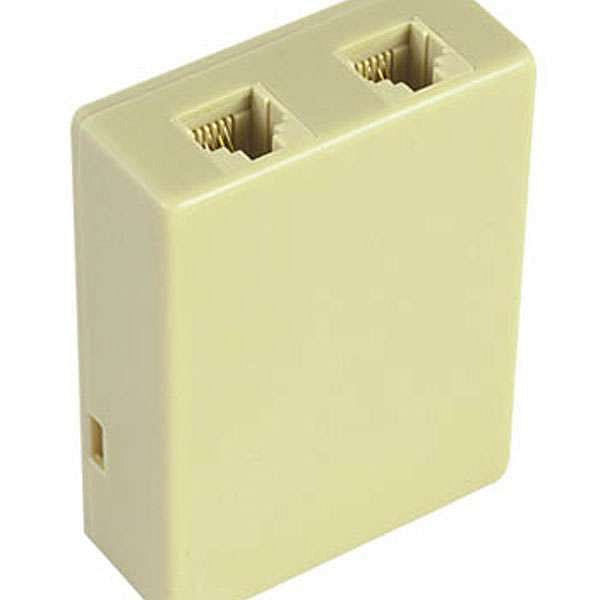 Toma Telefónico Doble Beige Dayton