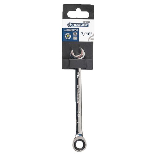 Llave Combinada con Trinquete 7/16" Cromado Robust