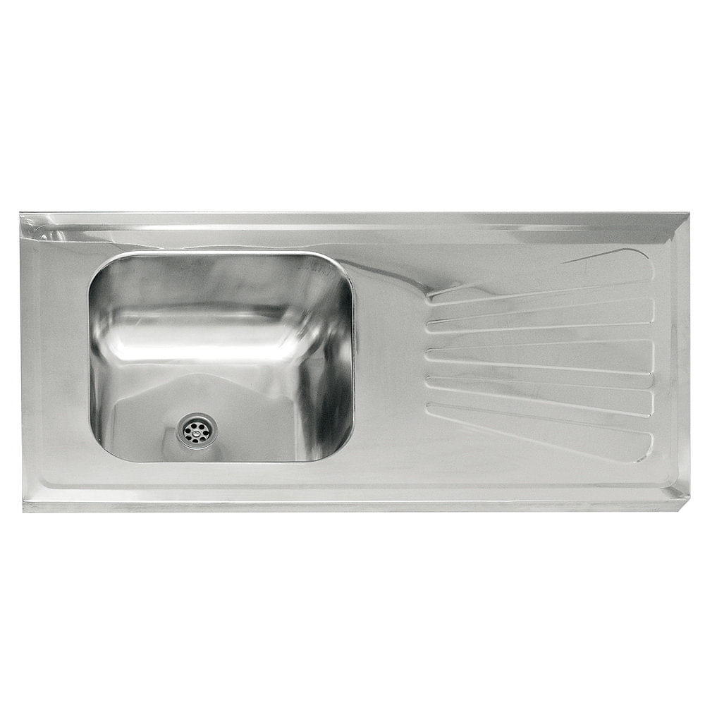 Mesada de Cocina Acero Inoxidable 140x60 Cm 140103T Mi Pileta