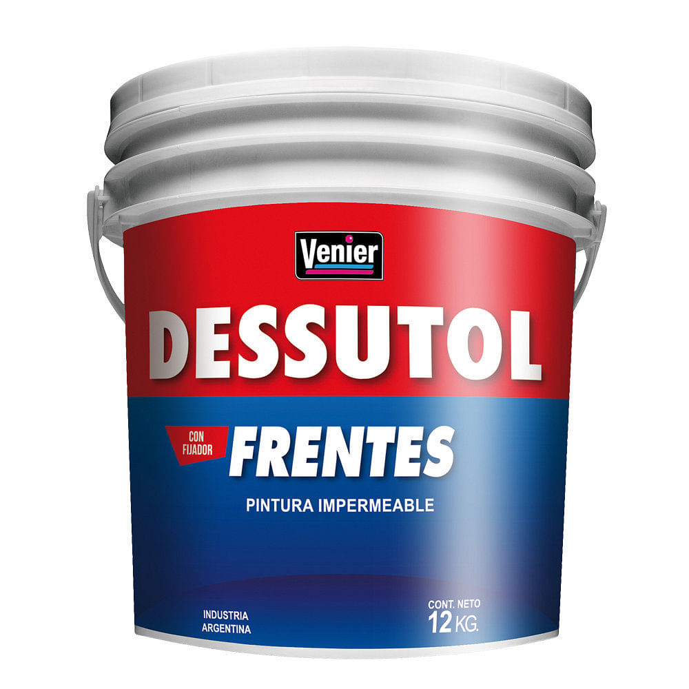 Pintura Impermeable Frentes Ocre Mate 12 Kg Dessutol