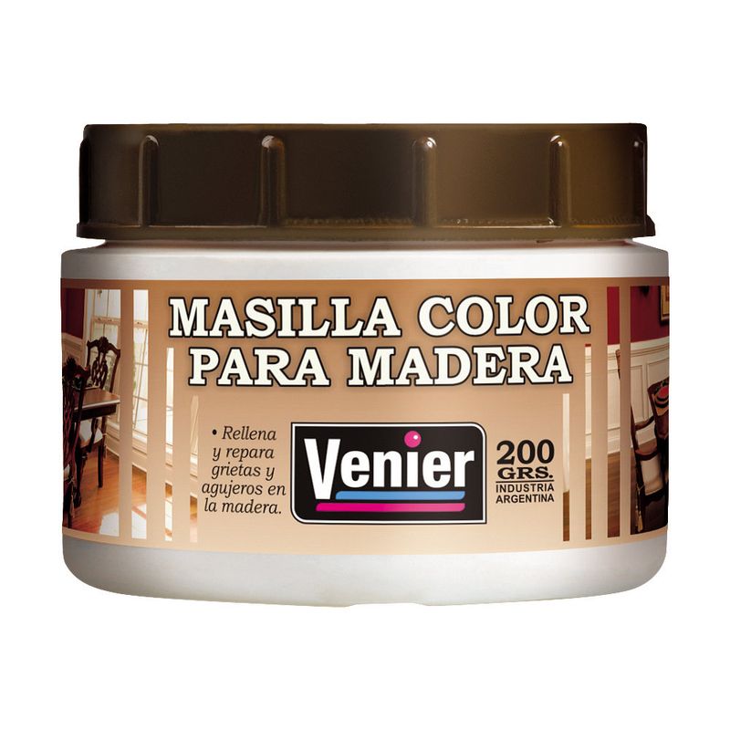 Masilla para madera 200 grs Venier - Pinturerias Mafer