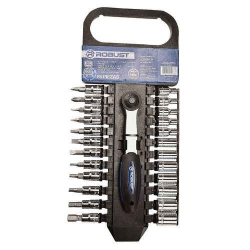 Set de Tubos y Puntas 25 Piezas 4-13 Mm Robust
