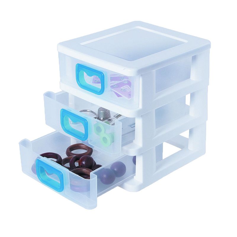 Organizador Plástico 3 Cajones 24X19X26 Cm - Easy