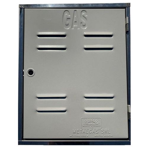 Puerta Gas Chapa Gris 60x40 Cm Metalgas