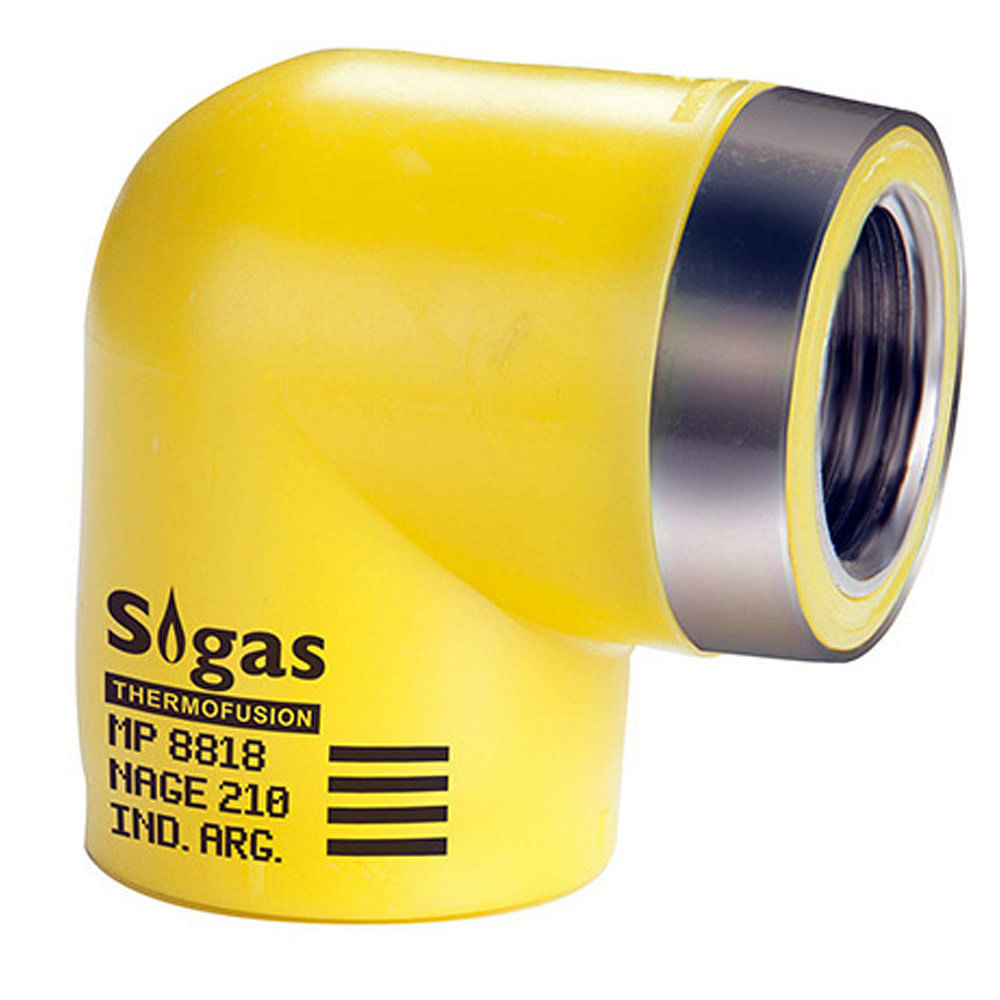 Codo Con Rosca 90° 20 Mm X 1/2" Sigas Thermofusion