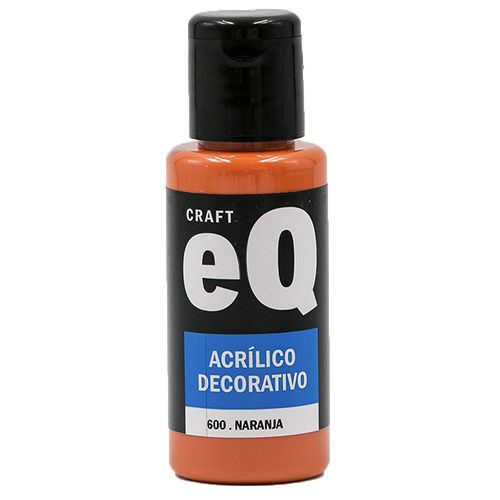 Pintura Acrílica Decorativa Naranja Satinado 50 Cc Eq