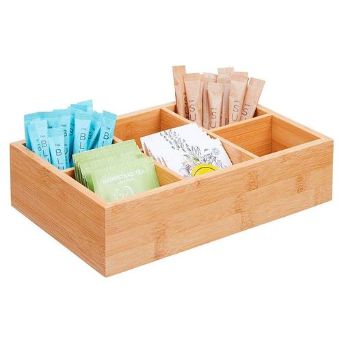 Organizador Cocina 25x16x6 Cm Bambú Natural Cotidiana