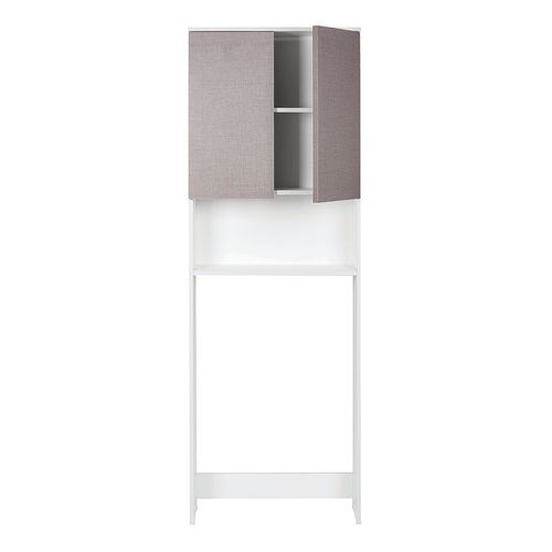 Mueble Sobre Inodoro 1,8 Mts Melamina Blanco ABC