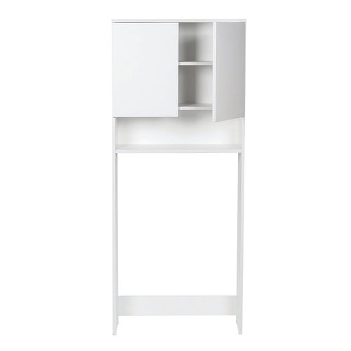 Mueble Sobre Inodoro 1,55 Mts Melamina Blanco ABC
