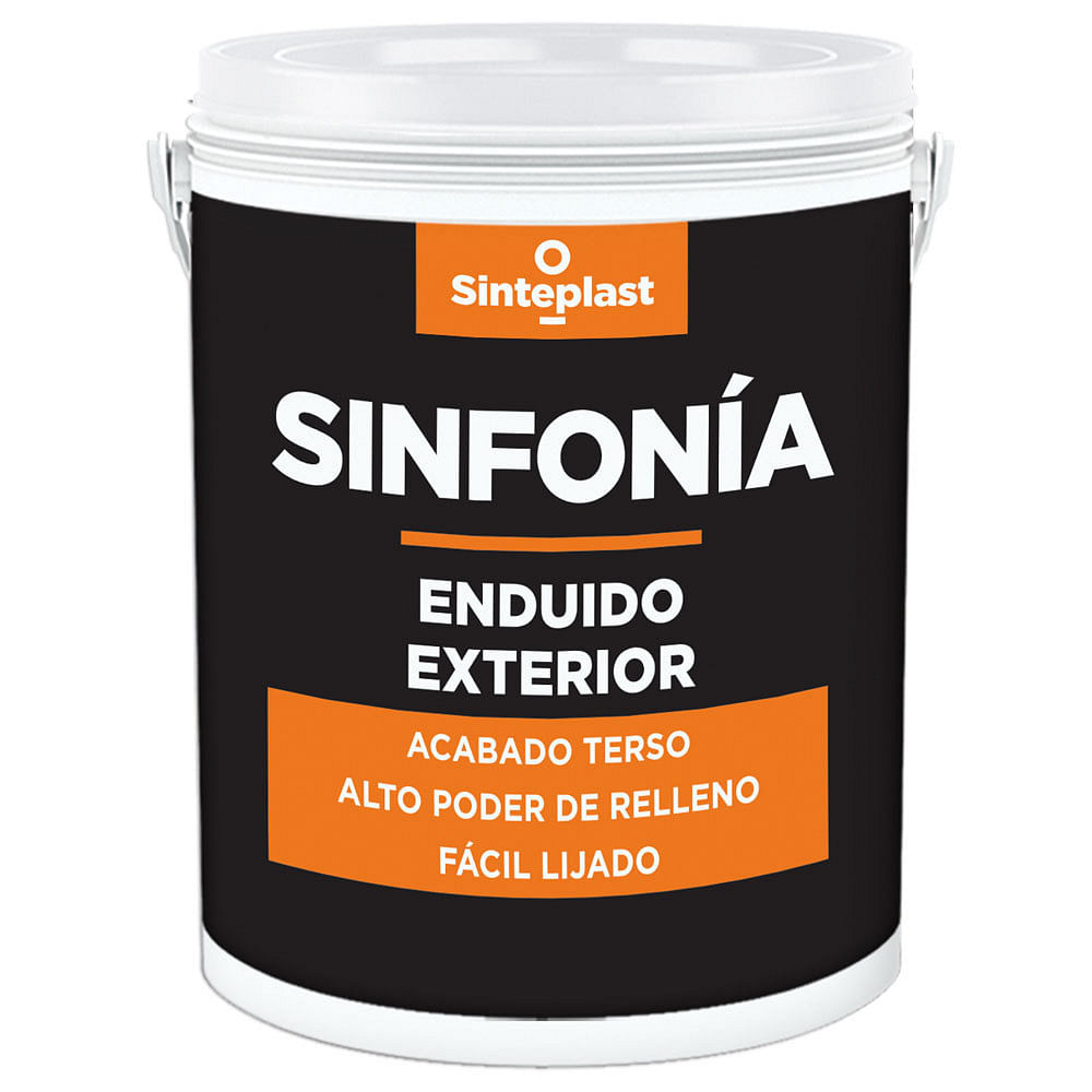Enduido Exterior Blanco Terso 4 Lts Sinfonia