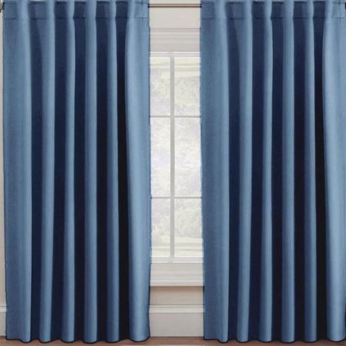 Cortina Poliéster Azul 140x220 Cm Fielderstadt