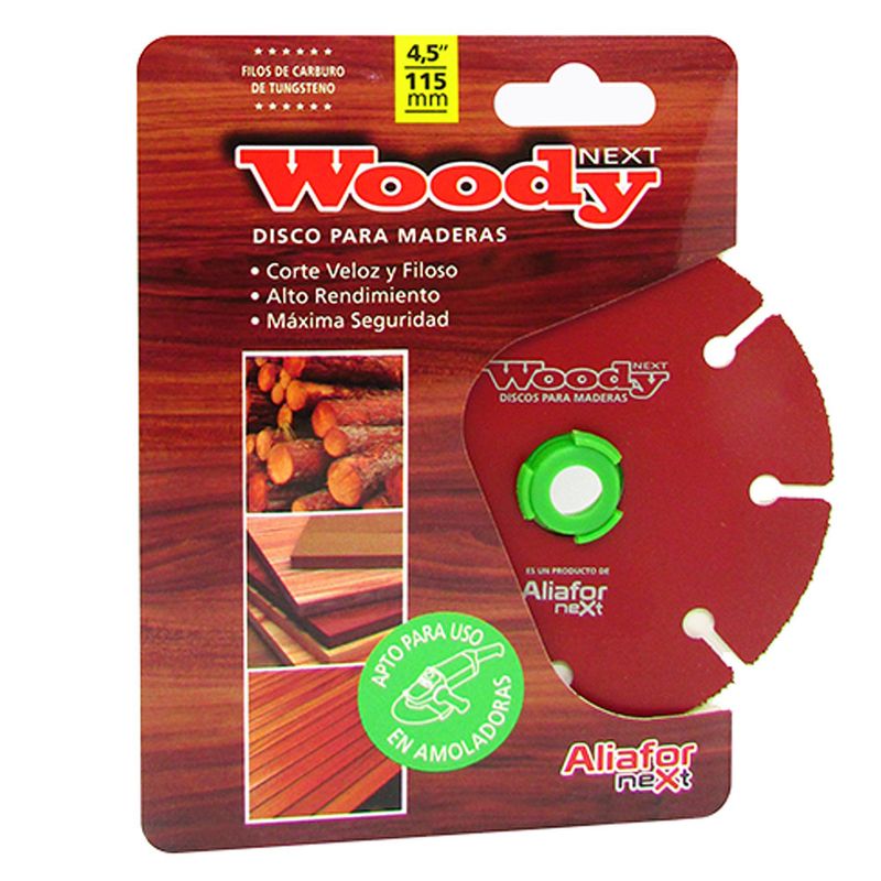 WOODY/Disco de 115 Mm. Corte Maderas Apto Amoladora - Easy