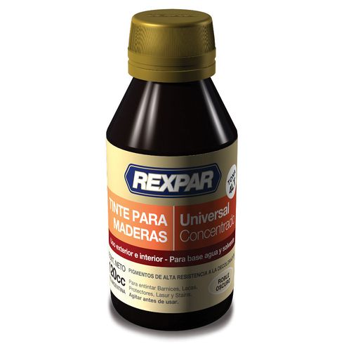 Tinta Universal Algarrobo Concentrada 30 Cc Para Maderas Rexpar