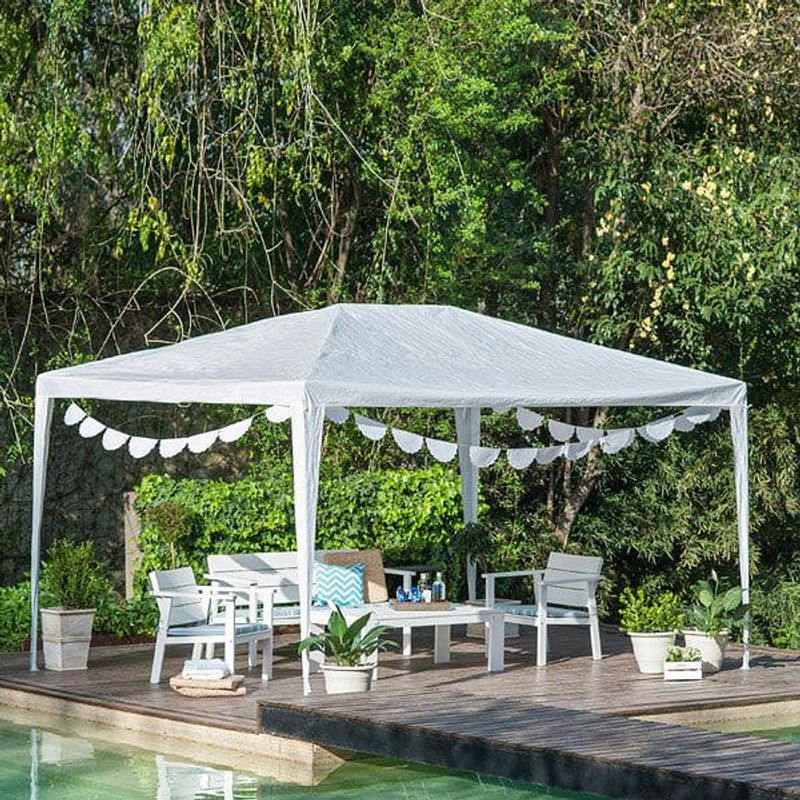 cristiano famélico alto Gazebo Rafia 4X3 Mts Blanco - Easy