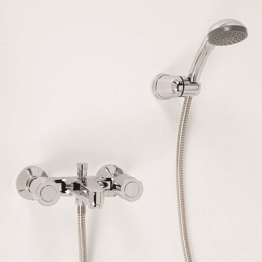 Set Grifería Bimando Cromado Merida Vessanti Easy