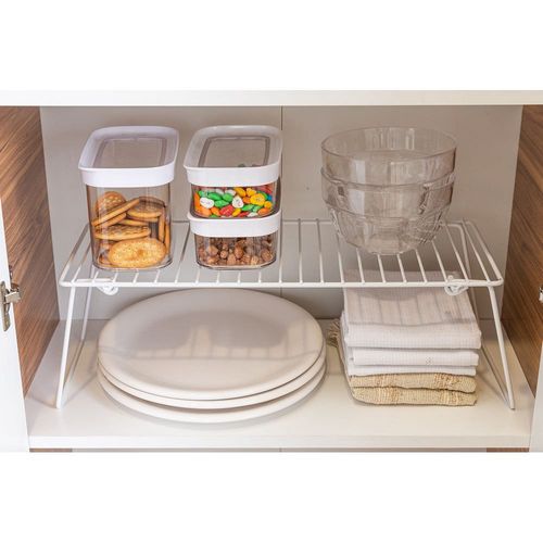 Repisa Organizadora 46X19X15 Cm Metal Blanco Eurotecno