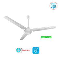 Ventilador de Techo Industrial 90 W 5 Velocidades Negro/Blanco VTHI513 Liliana