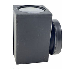 Difusor Rectangular PVC LED E27 Luz Fría Negro Gacyf