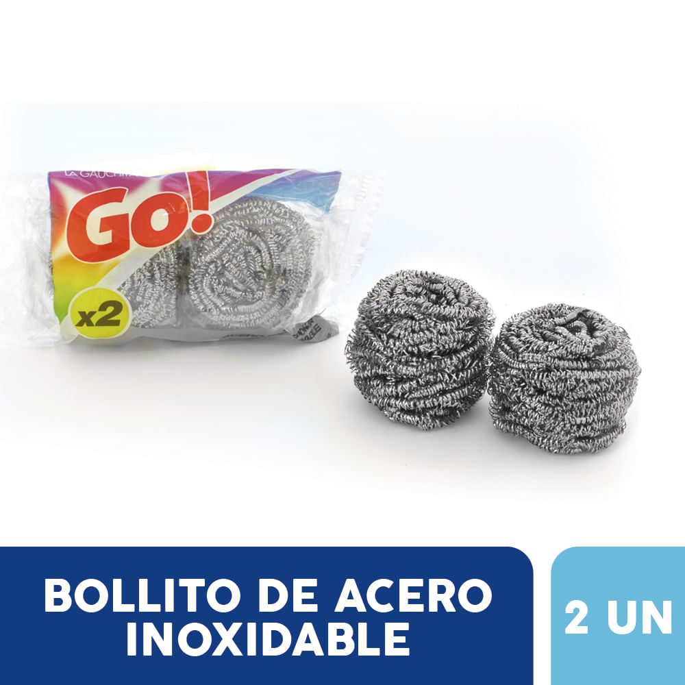 Bollito de Acero Inoxidable Gris 2 Un La Gauchita