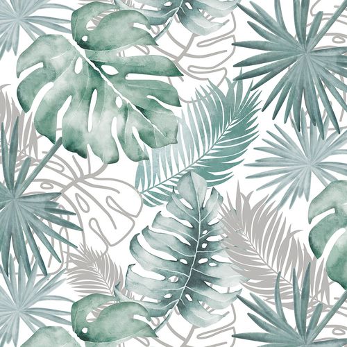 Empapelado Monstera Verde Tropical 0,52x10 Mts Muresco