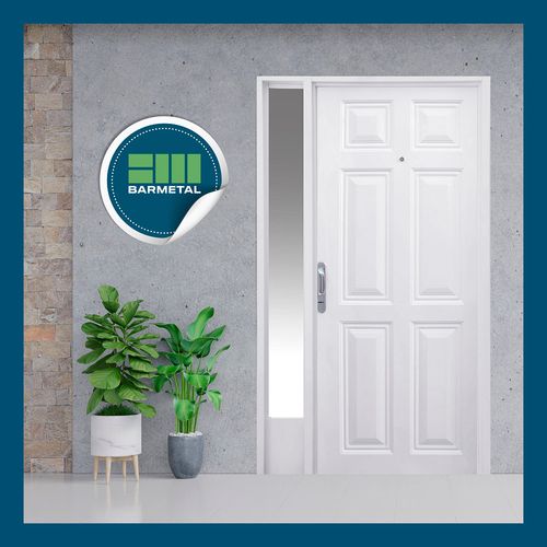 Puerta 102 Cm Perfilado Blanco Apertura Derecha Enchapada Barmetal