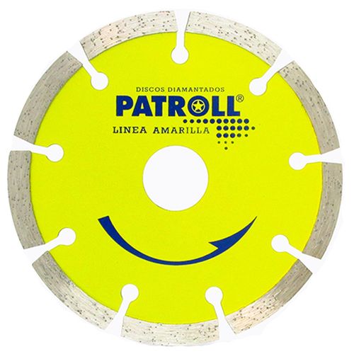 Disco Diamantado Segmentado 230 Mm Linea Amarilla Patroll