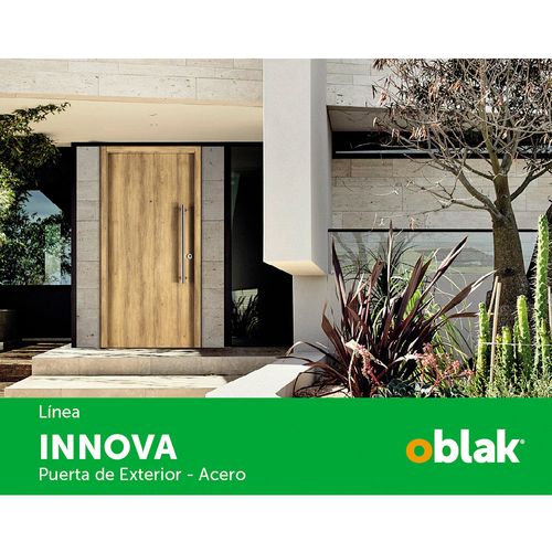 Puerta 200x80 Cm Chapa Beige Apertura Izquierda Innova Oblak