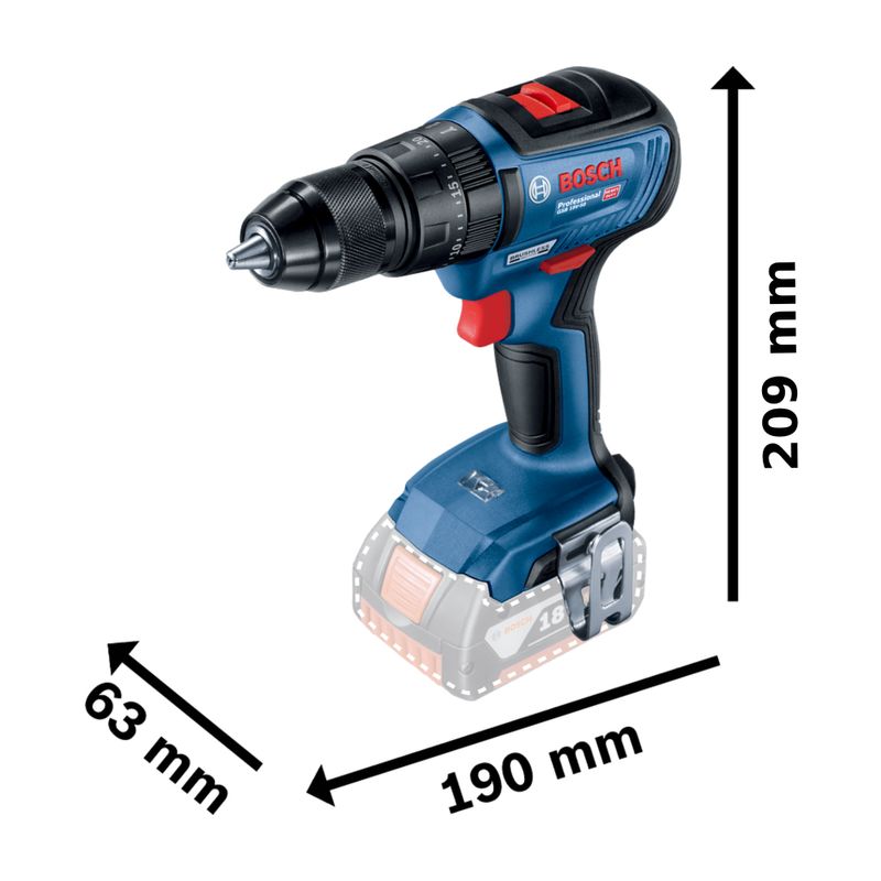 Taladro Atornillador De Impacto A Batería Bosch Motor Brushless Gsb 18V-50  - Easy