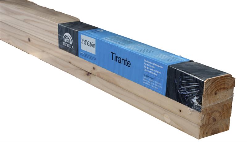 Tirante Pino Cepillado 2X5X3.66 Mts Cedrella